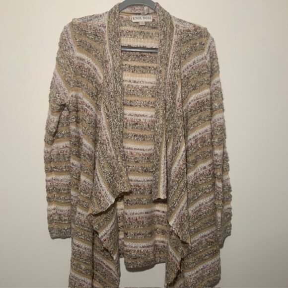 Knox Rose Sweaters - Knox Rose Women's Open Boho Hippie Cottage Core Cardigan Cozy Sweater -‎ Size M